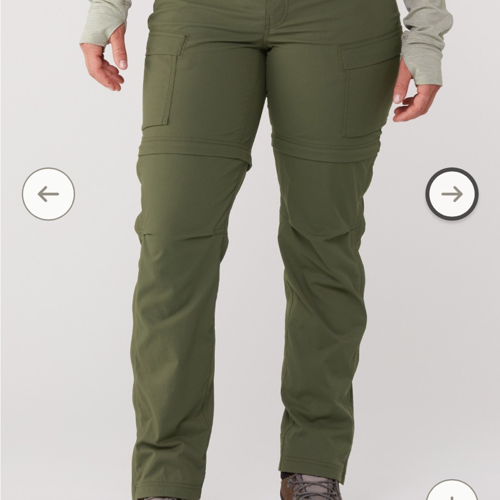 REI Coop Sahara Convertible Hiking Pants in olive green
